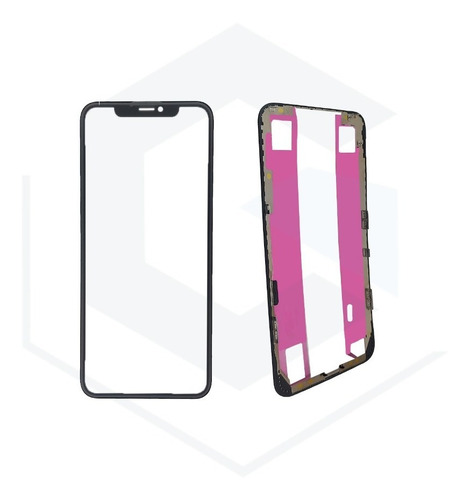 Vidrio Glass Compatible iPhone XS Max Con Marco Y Oca 
