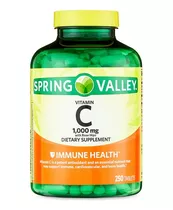 Comprar Vitamina C 1000mg With Rosa Hips Spring Valley 250 Tab Eeuu