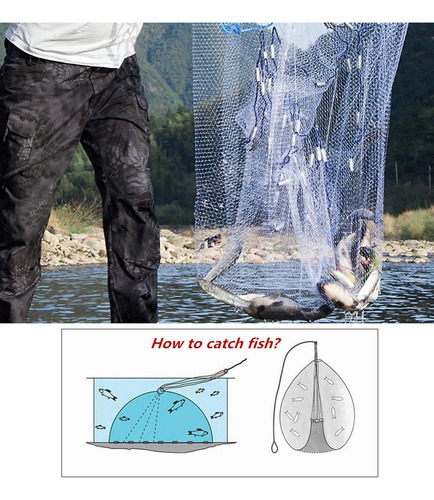 Red De Pesca De Agua Salada,atarrayas Pescar Red De Pesca 3m