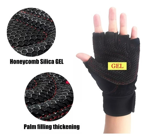 Imagen 2 de 9 de Guantes De Neopreno Para Entrenamientos, Fitness, Combate.