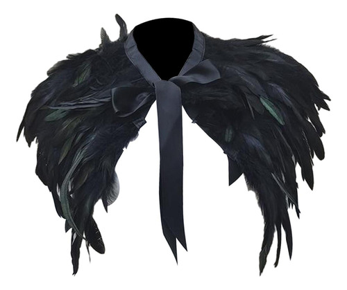 Aplicable A Chal De Plumas Cómodo Cuello De Plumas En Capas