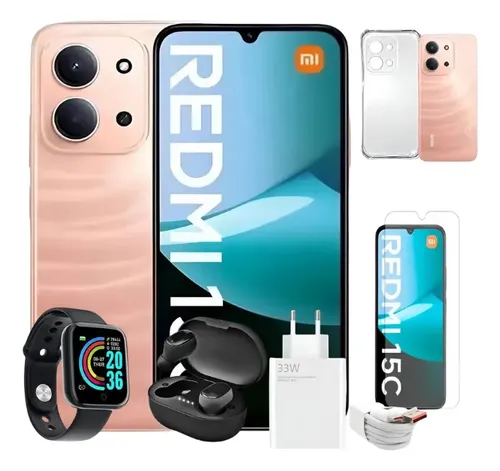 Xiaomi Redmi 15c 256gb 16ram Dual Sim Relógio, Fone, Capa E Película, Lançamento, Loja Recomendada Top 1 Com Nf-e (novo)