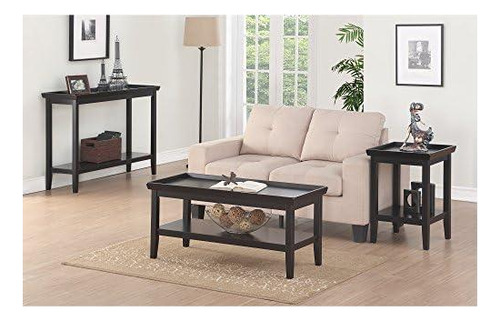 Mesa Concepts Ledgewood En Negro, Diseño Moderno
