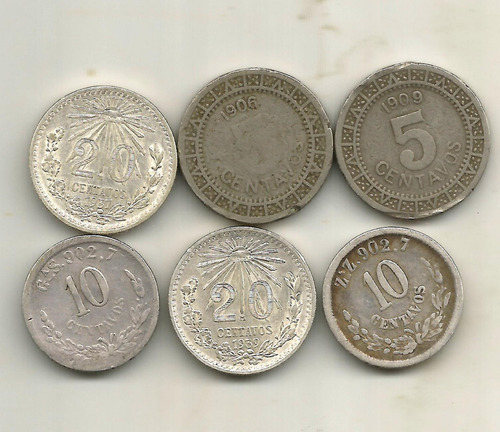 Monedas Antiguas De Mexico (tres )