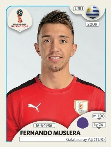  Lamina Album Mundial Rusia 2018 / Fernando Muslera