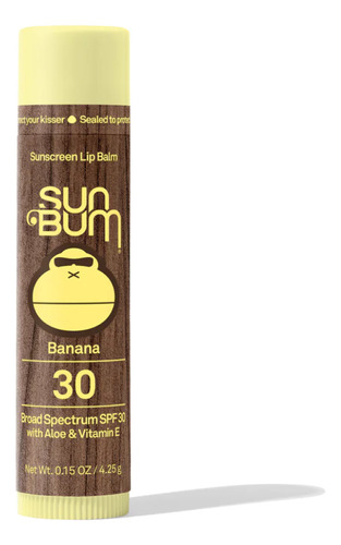 Protector Labial Sun Bum Spf 30 Lip Balm  Banana 4.25 G /