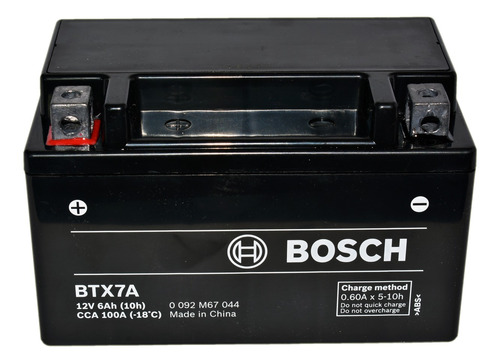 Batería De Moto Bosch Gel Ytx7abs 12v Medida 151/87/94