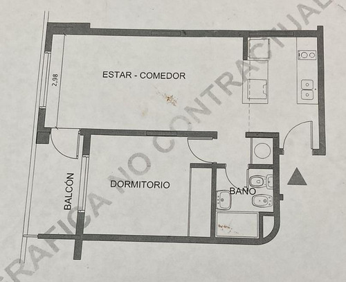 Departamento A La Venta De Un Dormitorio En Barrio Abasto