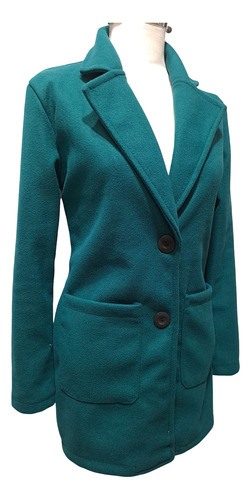 Blazer Saco Tapado Paño Elastizado Abrigo Talle Grande
