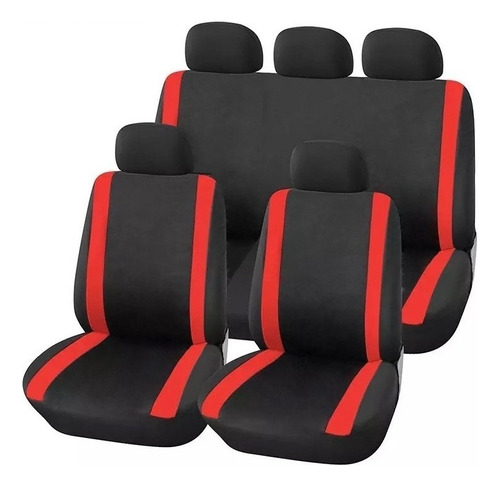 Kit Funda Cubre Asientos Para Auto Tela Semi Acolchada