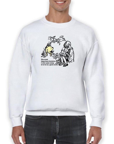 Sudadera Oso Pooh Estar De Buen Humor Para Hombre