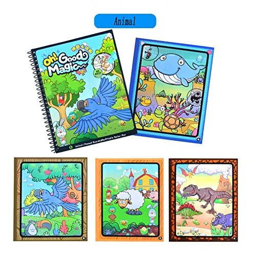 Agua Animal Coloring Book Con La Pluma De Agua Para Niños Ac