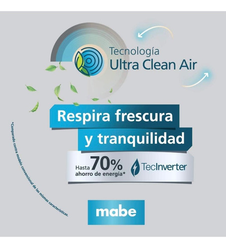 Mini Split Inverter Frio 110v Mmi12cabwcam9 Mabe Blanco