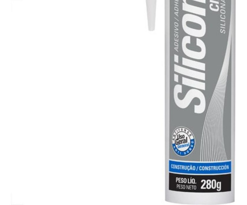 Cola Silicone Tekbond 280g Acetico Cinza 2.201.40.020.00