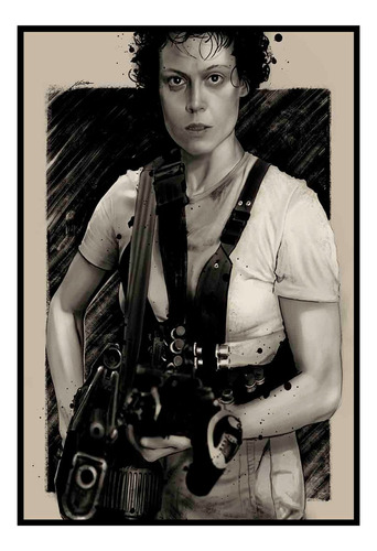 Cuadro Premium Poster 33x48cm Ripley Alien