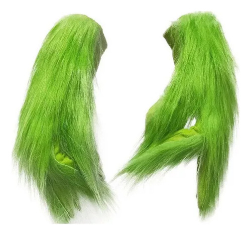 2024 Navidad Cosplay Grinch Máscara Guantes 2 Pcs