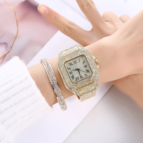 2pcs/set Juego De Pulsera Reloj Casual Trend Personalidad