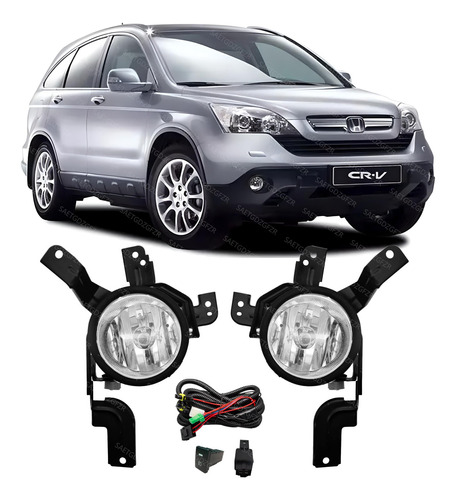 Faros Niebla Honda Crv 2007 2008 2009 Kit Calidad Original