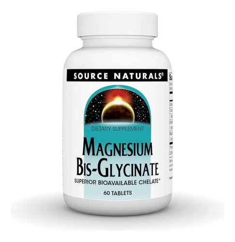 Bisglicinato De Magnesio 60tabletas Apoyo A Sistema Nervioso