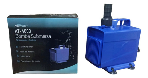 Bomba Submersa Aquário Sump 4000 Litros Aquatank At 110v