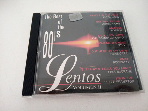 The Best Of The 80's Lentos Volumen 2  Elton John Boston Cd 