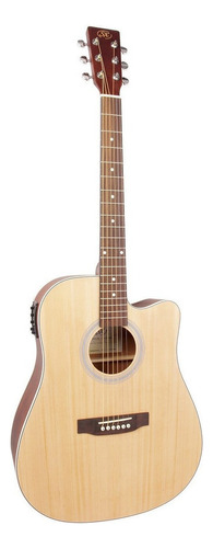 Guitarra Electroacústica SX SD204CE para diestros natural palo de rosa mate