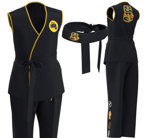 Wan Karate Kid Cobra Kai Taekwondo Traje Cosplay Niños