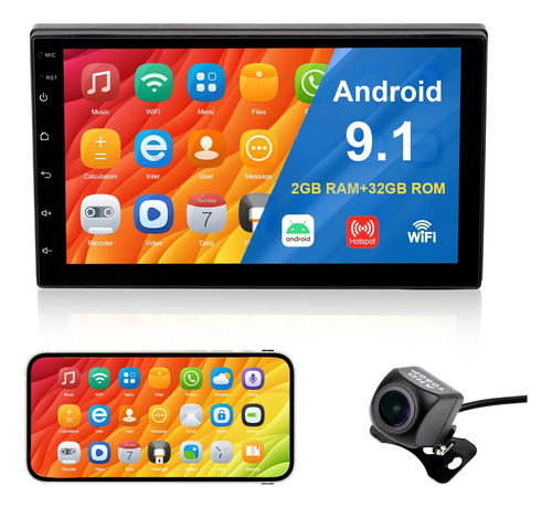 Doble Din Car Stereo, Android Car Radio, 7 Inch 2.5d Hd...