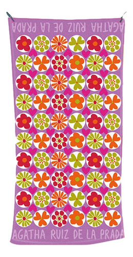 Toallón Casablanca Agatha Ruiz Jardin Rosa 152x76 Cm