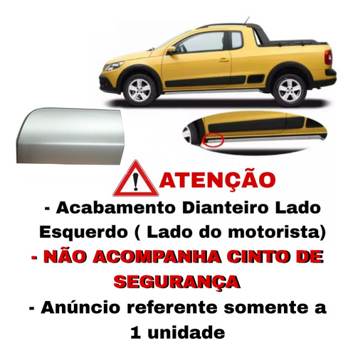 Capa Spoiler Dianteiro Saveiro Cross 2011 A 2016 S/ Cinto Le