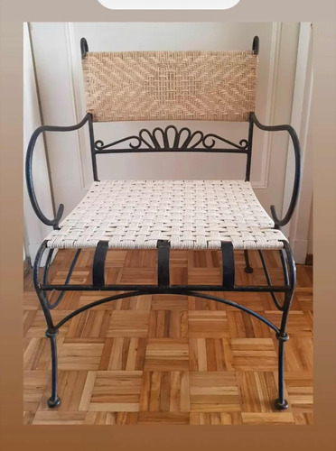 Silla Hierro Forjado, Rattan E Hilo , Precio Por C/u Tengo 2