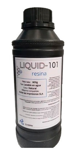 Resina Chimak Alta Velocidad Al Agua Translucida 500ml