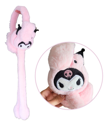 Vincha Orejeras Peluche Levanta Orejas Capibara Kuromi Kuromi Rosa U
