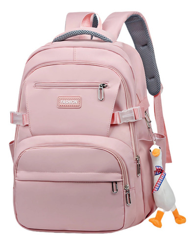 Mochila Escolar Antirrobo Mochila De Viaje Para Jóvenes Bolsa Para Portátil De 16 Pulgadas Mochila Impermeable Unisex 45l Color Rosa