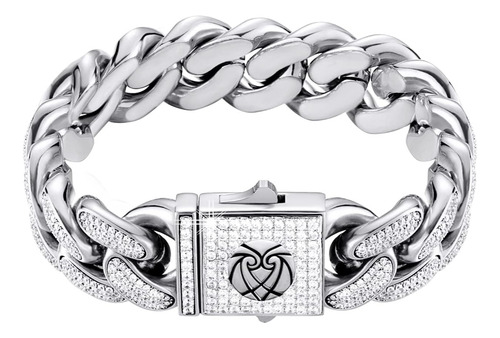Cadena Phengel Para Hombre Con Hielo, Pulsera De Cadena De E