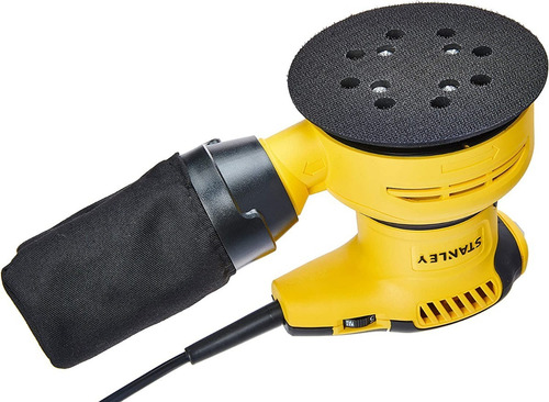 Lixadeira profissional roto orbital Stanley SS30-B3 amarela 60Hz 300W 127V