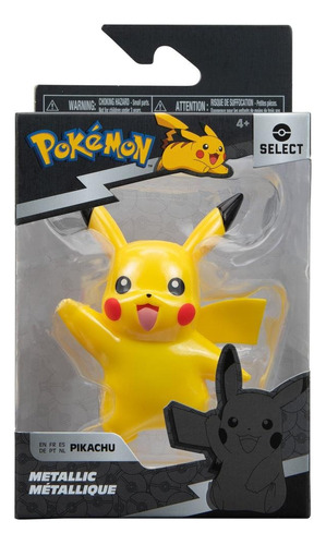 Pokemon Metallic Pikachu Select Serie 1 Figura 8cm Jazwares