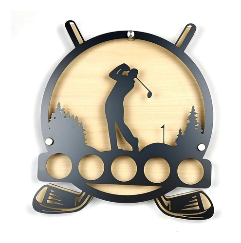Golf Ball Holder Display Craft Trendy Circular Gift For Golf