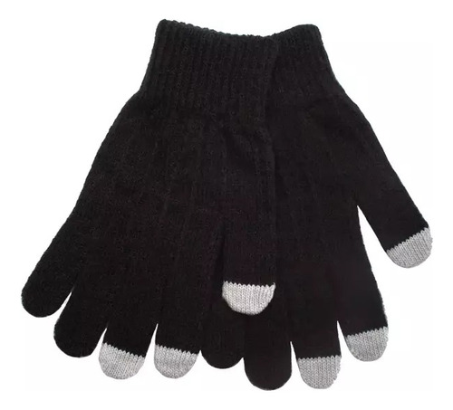 Guantes Tejidos Lana 3 Dedos Touch Screen Unisex Zaphir 