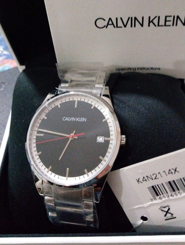 Reloj Calvin Klein K4n2114 Cristal De Zafiro  100% Impecable