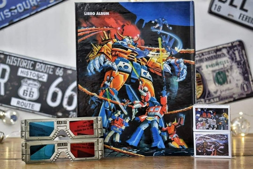 Álbum Los Transformers 3d En Tapa Dura