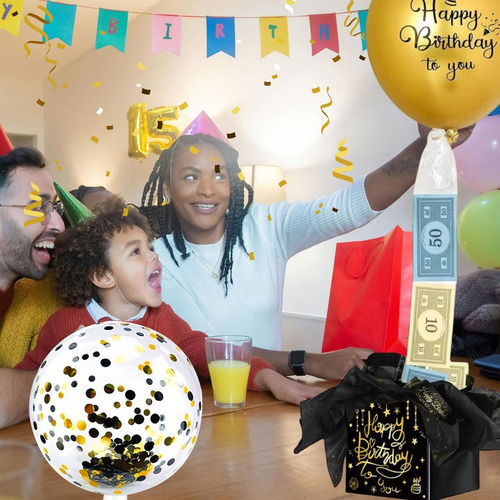 Globos De Dinero Para Cumpleaños Caja De Dinero Para Cumplea