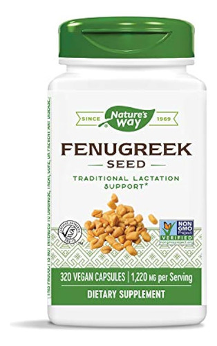 Nature's Way Fenugreek Seed Non-gmo Proyecto Verificado Tru-