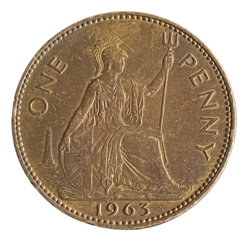 Moeda Oficial Inglaterra One Penny (anos Variados)