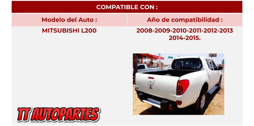 Par Calavera L200 2008-08-09-10-11-12-13-14-15-2015 Tyc Ore