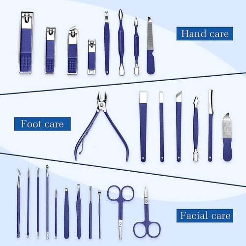 Imagen 2 de 8 de Kit Set Manicure Pedicure Profesional Completo Uñas Pies