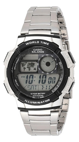 Reloj Casio Hombre Digital Cuarzo Acero Inoxidable Ae 1000wd