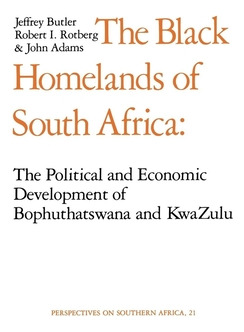 Libro The Black Homelands Of South Africa: The Political ...