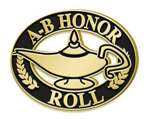 Pin Deportivo - Crown Awards 1  Ab Honor Roll Pin, Lamp Of L