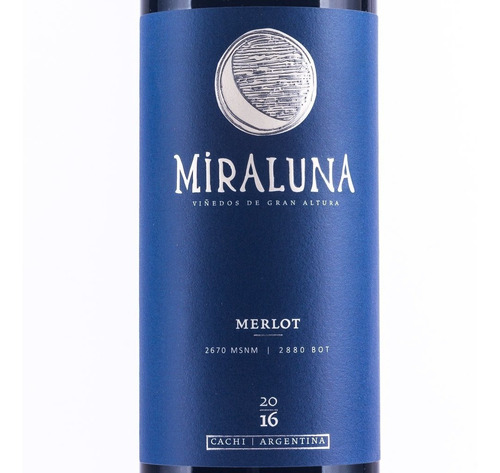 Vino Miraluna Merlot ,2000 Bot 12 Meses En Barricas !!